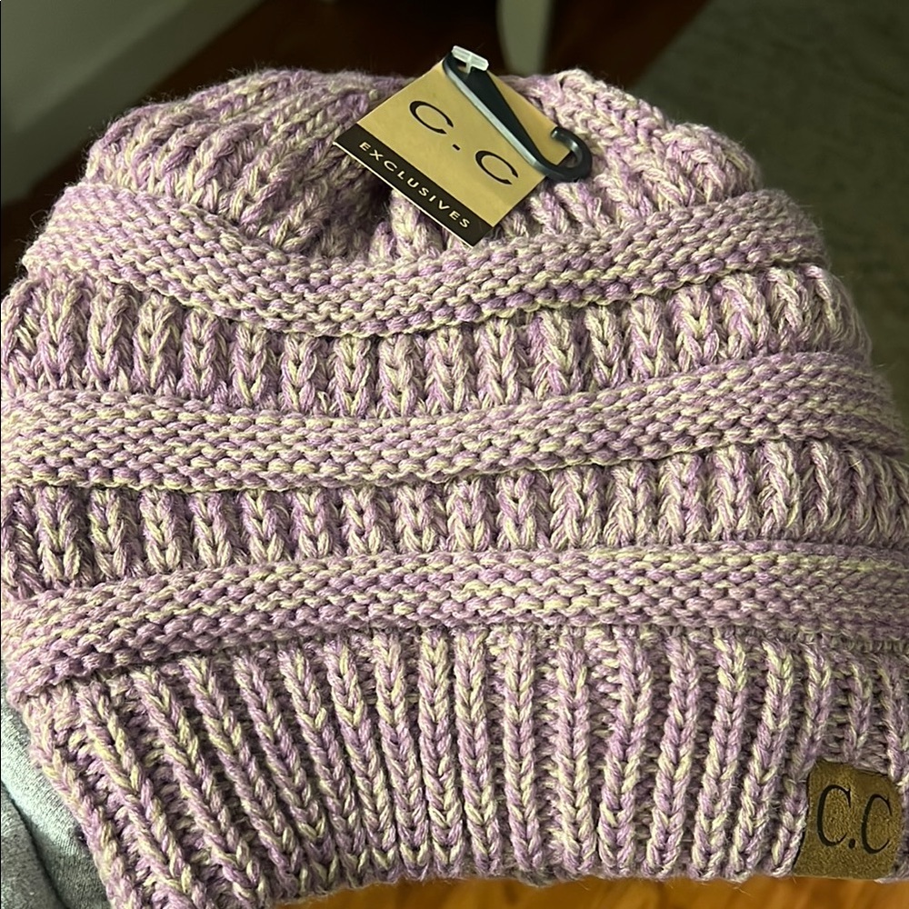C.C Exclusives Knit Beanie in Lavender